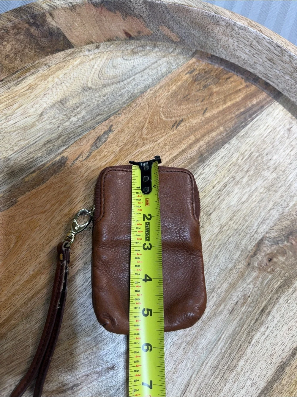 Cigarette Pack Wristlet Fossil Leather Card Wallet  Description: